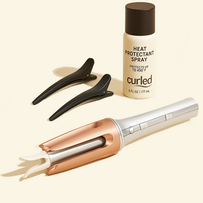 Curled Hair Curling Iron