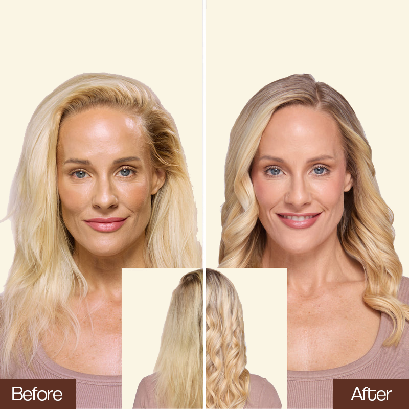 Curled Hair Curling Iron - Broad