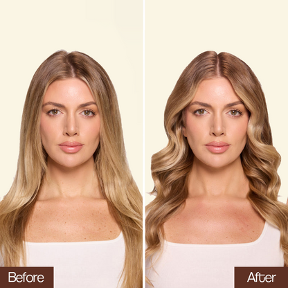 Curled Hair Curling Iron