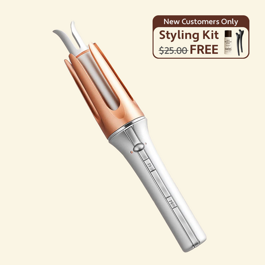 Curled Hair Curling Iron - Broad
