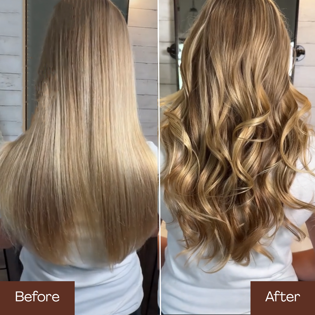 Curled Hair Curling Iron